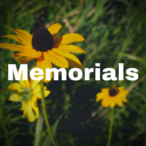 Memorials page button