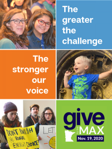 Give to the Max Day 2020 postcard