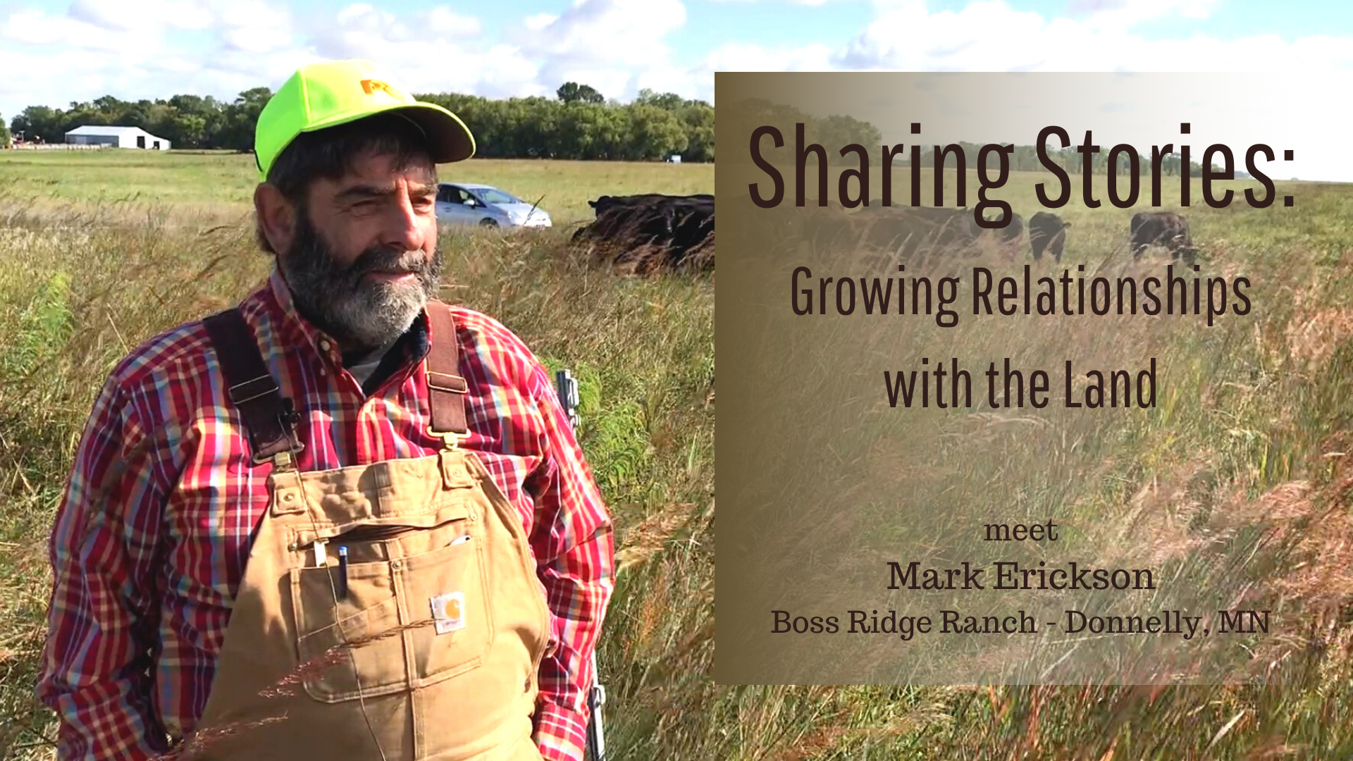 Mark Erickson standing in his pasture - Sharing Stories