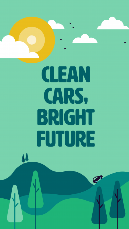 Clean Cars, Bright Future graphic
