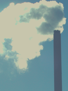 Smokestack at a coal power plant