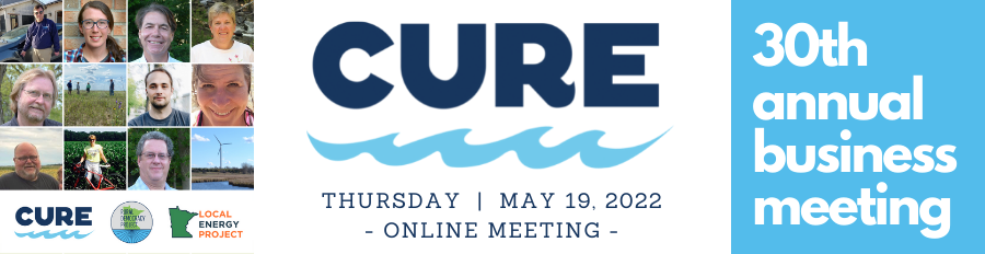 CURE 30th Annual Business Meeting registration banner