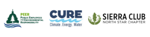 PEER, CURE, Sierra Club logos