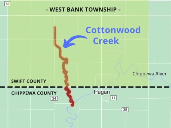 cottonwood creek map
